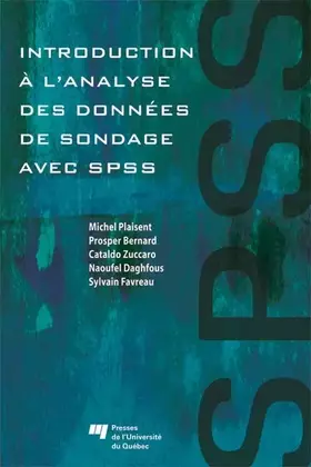 Couverture du produit · INTRODUCTION A L'ANALYSE DES DONNEES DE SONDAGE AVEC SPSS