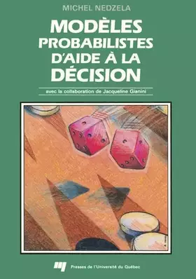 Couverture du produit · Modèles probabilistes d'aide à la décision