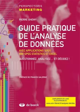 Couverture du produit · Guide pratique de l'analyse de données: Questionnez, analysez et... décidez !