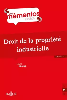 Couverture du produit · Droit de la propriété industrielle. 9e éd.
