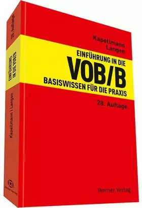 Couverture du produit · Einführung in die VOB/B: Basiswissen für die Praxis