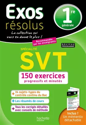 Couverture du produit · Exos Résolus - SPECIALITE SVT 1ère