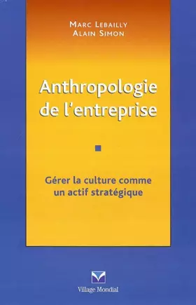 Couverture du produit · Anthropologie de l'entreprise : Gérer la culture comme un actif stratégique