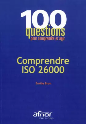 Couverture du produit · Comprendre ISO 26000