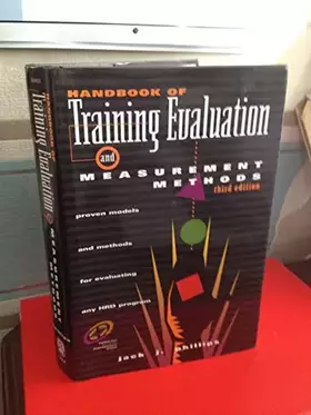 Couverture du produit · Handbook of Training Evaluation and Measurement Methods (Improving Human Performance Series)