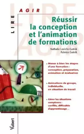 Couverture du produit · Réussir la conception et l'animation de formations