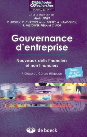 Couverture du produit · Gouvernance d'entreprise: Nouveaux défis financiers et non financiers