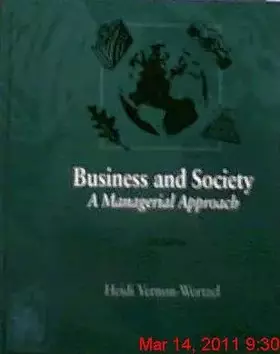 Couverture du produit · Business and Society: A Managerial Approach