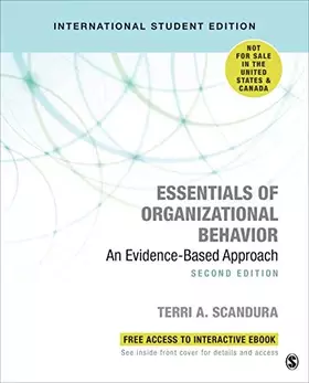 Couverture du produit · Essentials of Organizational Behavior (International Student Edition): An Evidence-Based Approach