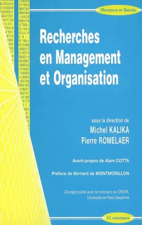 Couverture du produit · Recherche en Management et Organisation
