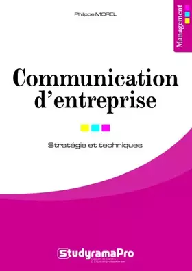Couverture du produit · Communication d'entreprise: Stratégies et techniques