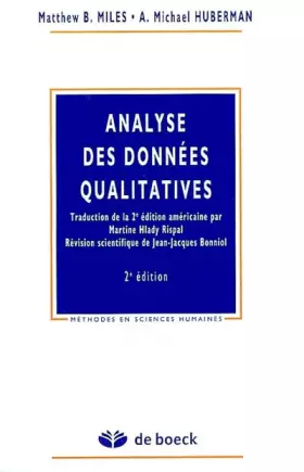 Couverture du produit · Analyse des données qualitatives