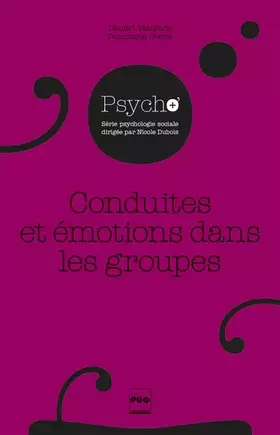 Couverture du produit · CONDUITES ET EMOTIONS DANS LES GROUPES