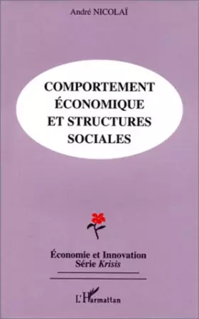 Couverture du produit · Comportement économique et structures sociales