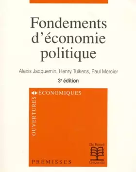 Couverture du produit · Fondements d'economie politique
