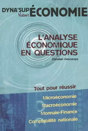 Couverture du produit · L'analyse économique en questions
