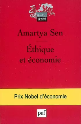 Couverture du produit · Ethique et économie : Et autres essais