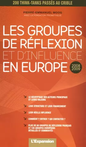 Couverture du produit · Les groupes de réflexion et d'influence en Europe