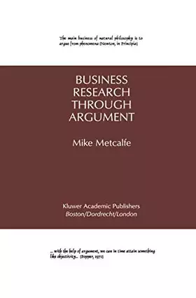 Couverture du produit · Business Research Through Argument