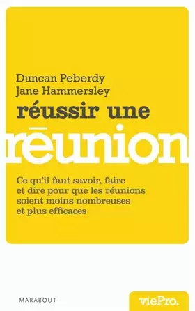 Couverture du produit · Réussir une réunion