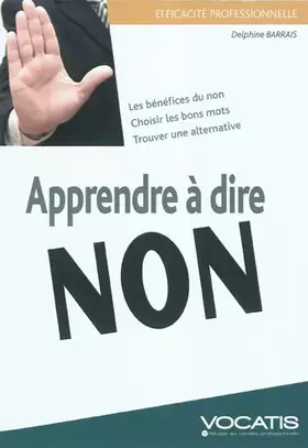 Couverture du produit · Apprendre à dire non