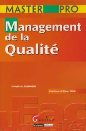 Couverture du produit · Management de la qualité