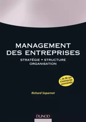 Couverture du produit · Management des entreprises: Stratégie. Structure. Organisation.