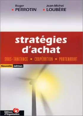 Couverture du produit · Stratégies d'achat : Sous-traitance, coopération, partenariat