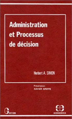 Couverture du produit · Administration et processus de décision