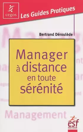 Couverture du produit · Manager à distance en toute sérénité