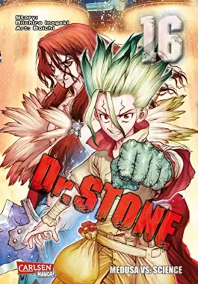 Couverture du produit · Dr. Stone 16: Verrückte Abenteuer, Action und Wissenschaft!