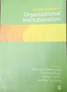Couverture du produit · The SAGE Handbook of Organizational Institutionalism