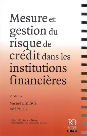 Couverture du produit · Mesure et gestion du risque de crédit dans les institutions financières