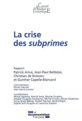 Couverture du produit · La crise des subprimes (CAE n.78)