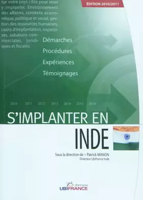 Couverture du produit · S'implanter en Inde