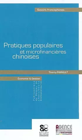 Couverture du produit · Pratiques Populaires et Microfinancieres Chinoises