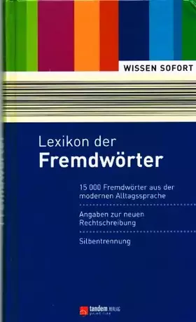 Couverture du produit · Lexikon der Fremdwörter