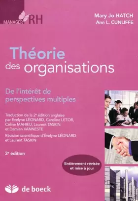 Couverture du produit · Théorie des organisations