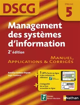 Couverture du produit · Management des systèmes d'information - DSCG 5 - Manuel, applications, corrigés