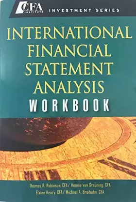 Couverture du produit · International Financial Statement Analysis: Workbook