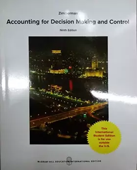 Couverture du produit · Accounting For Decision Making Control