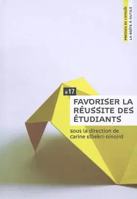 Couverture du produit · Favoriser la réussite des étudiants