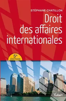 Couverture du produit · Droit des affaires internationales