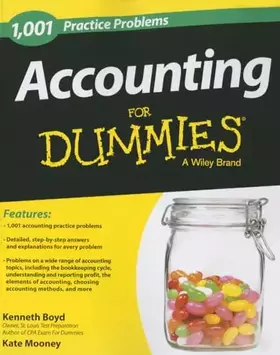 Couverture du produit · Accounting: 1,001 Practice Problems For Dummies
