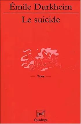 Couverture du produit · Le Suicide