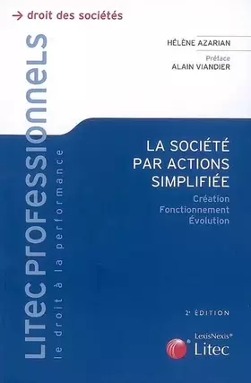 Couverture du produit · La société par actions simplifiée