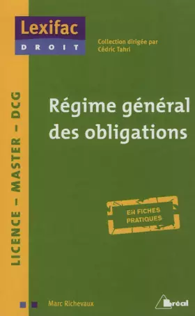 Couverture du produit · Régime général des obligations