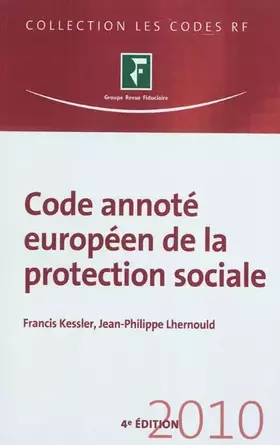 Couverture du produit · Code annoté européen de la protection sociale 2010