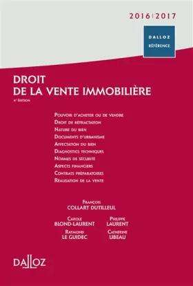 Couverture du produit · Droit de la vente immobilière
