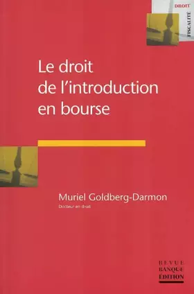 Couverture du produit · Le droit de l'introduction en bourse